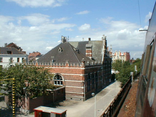 Former station building at Antwerpen Dam