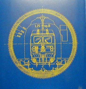 Cross-section of bored rail tunnel