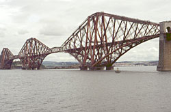 Forth Rail Bridge - The three massive Cantilevers across the Firth